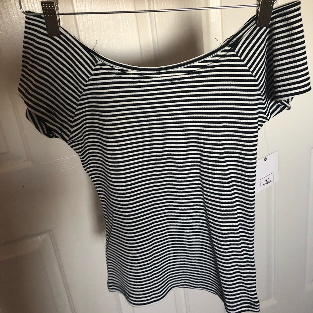 O’Neill Stripped Off the Shoulder Top